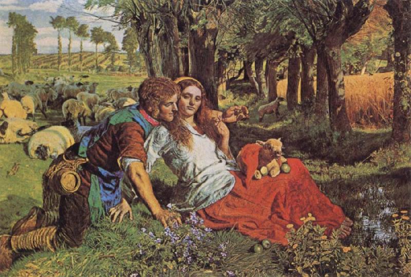 William Holman Hunt The Hireling Shepherd France oil painting art